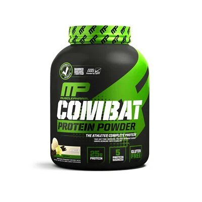 Proteína en polvo MusclePharm Combat 5 mezcla de proteínas soporte fuerza 4 libras Foto 1 de 4