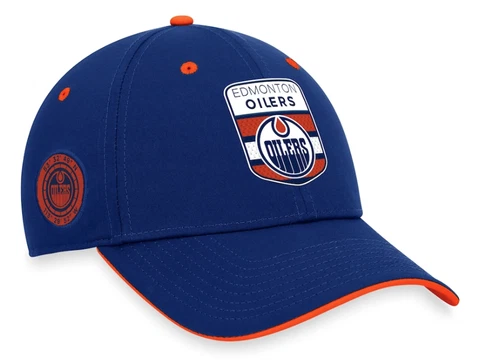 Men's Edmonton Oilers Fanatics Branded Blue 2023 NHL Draft Flex Hat Hockey Cover