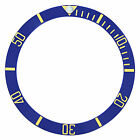 Ceramic Insert Sapphire Model Blue With Gold Fonts Fits Rolex 16613, 16618