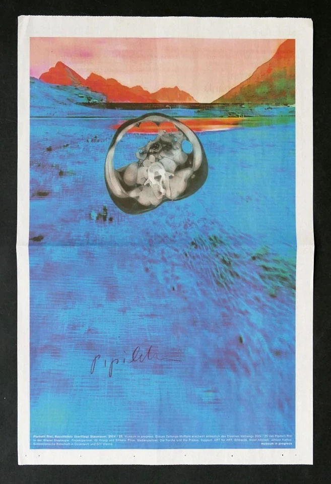 Pipilotti RIST, Bauchhöhle überfliegt Staumauer B I - handsigniert - Kunstdruck - Bild 1 von 1