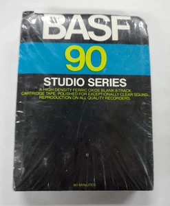 NOS! New 1 SEALED BASF Blank 8 Track Tape 90 Minutes Studio Series - Picture 1 of 6