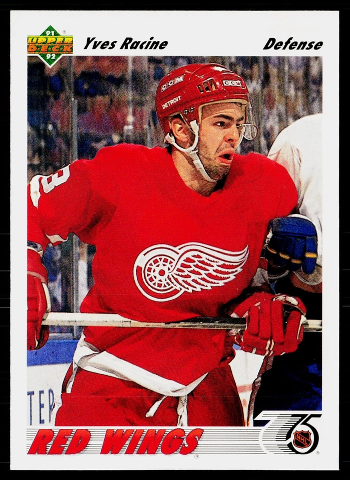 1991-92 Upper Deck #498b Yves Racine - Image 1 of 2