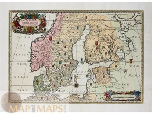 Scandinavia Map Nova Orbis Arctoi Dahlberg 1683 – Antique Engraving - Picture 1 of 1