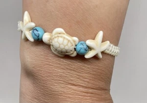Beaded Sea Side Bracelet Handmade Adjustable String Women Gift Birthday - Picture 1 of 2