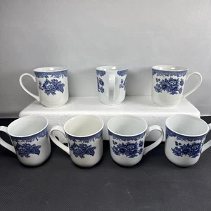 Johnson Brothers Asiatic Pheasant Blue Mug 3406879 Lot Of 7 - Picture 1 of 18
