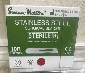 Swann-Morton 0390 Surgical Blades Steriler 10R - 100 Pack - Picture 1 of 5