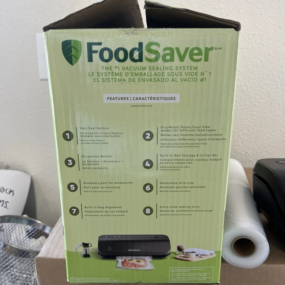 FoodSaver Preserve 真空密封系统入门套件 带袋和卷 VS2280 — 第 1/4 张图片