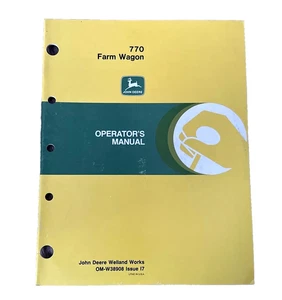 John Deere 770 Farm Wagon OMW38908 Operators Manual - Picture 1 of 7
