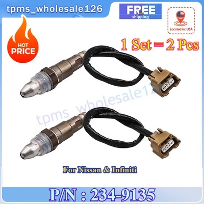 2x Sensor de oxígeno Fit 2011-15 Infiniti EX35 G37 Q60 QX50 Upstream 02 234-9135 Foto 1 de 4
