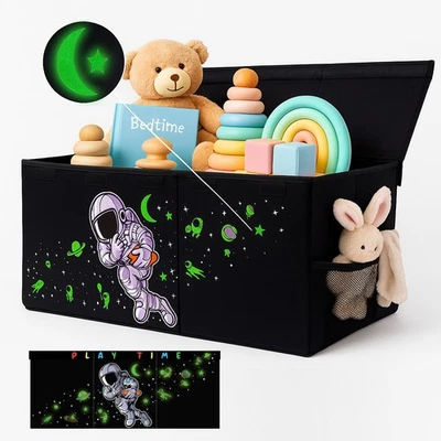 Extra Large Toy Storage Organizer For Living Room with Lids - Glow-in-Dark - Image 1 of 4