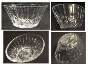 VINTAGE Lead Crystal Oval Serving Bowl Saint George 10-Cup Clear - Picture 1 of 4