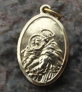 Antiguo Jesucristo Bebé Cristiano Religioso Santo Collar Icono Dije  - Imagen 1 de 2