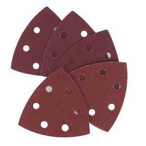 93mm SANDING PADS TRIANGLE DELTA MOUSE SANDER SHEETS 40 60 80 120 240 GRIT SATC - Picture 1 of 9