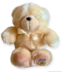Forever Friends Light Peach More Than Words Star VTG Teddy Bear Soft Toy 11" - Picture 1 of 9