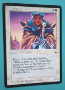 Magic the Gathering MTG The Dark KNIGHTS OF THORN R LP/EX 1994 Nice! - Picture 1 of 5