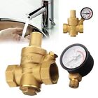 Dn20 3/4" Brass Adjustable Water Pressure Reducing Regulator Valves With Gauge