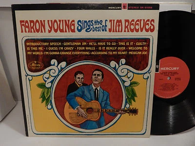FARON YOUNG Sings The Best Of JIM REEVES '66 SR 61058 DG 1P Floyd Cramer LP NM - Image 1 of 2