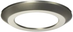 HALO SLD 6 in. Satin Nickel Recessed Lighting Retrofit Replaceable Trim Ring - Picture 1 of 3