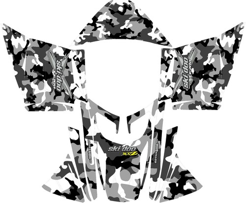 SNOWMOBILE SKI DOO WRAP KIT REV,XP, XR,XS,XM 03-16  CAMO