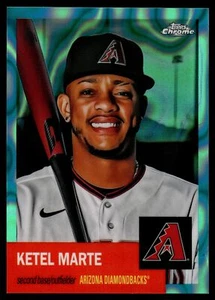 2022 Topps Chrome Platinum Anniversary KETEL MARTE AQUA LAVA REFRACTOR /299 #239 - Picture 1 of 2