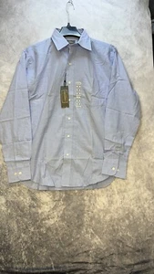 steve and barrys Long Sleeve Button Up Shirt Blue New with Tags Size Medium - Picture 1 of 10