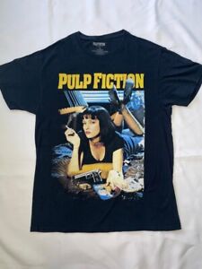 MEDIUM Pulp Fiction T-Shirt Uma Thurman Tee "weathered" look