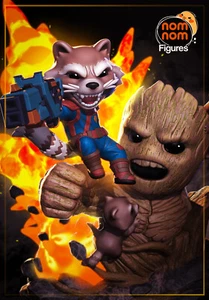 Garage Bausatz Chibi Rocket Racoon und Groot von NomNom Figuren - Bild 1 von 7