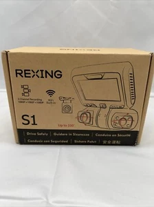 S1 Rexing Dashcam 3-Channel Front Rear 1080+1080+1080 Video Resolution Night - Picture 1 of 3