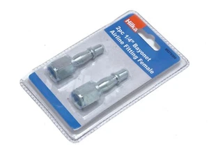 Hilka 85370300 Buchse Bajonett Luftleitung Verschraubung 1/4" BSP 2er Pack - Bild 1 von 1