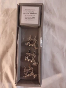 NIP William Sonoma Animal Cheese Markers 3 Piece - Picture 1 of 4