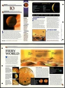 IO #14 Solar System Secrets Of The Universe Fact File Fold-Out Page - Picture 1 of 1