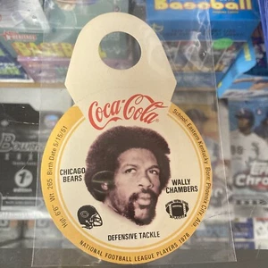 Wally Chambers Chicago Bears 1976 Coke Disc W/hanger - Picture 1 of 2