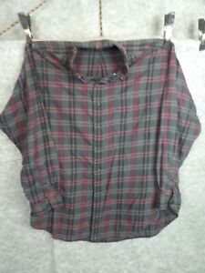 Ralph Lauren Polo Flannel Shirt Mens Large Plaid Blake 100% Cotton Long Sleeve