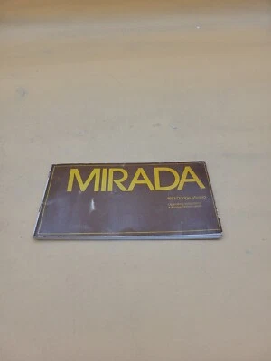 1983 DODGE MIRADA OWNERS OPERATORS DRIVERS GUIDE MANUAL BOOK GLOVEBOX  - Изображение 1 из 4