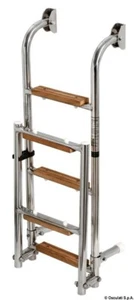 4 step wooden stainless staircase (49.566.04) - Picture 1 of 1