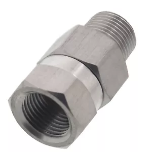 Serie 25 herramientas lavadora a presión 3/8" macho a hembra acoplador de acero inoxidable NPT - Imagen 1 de 2