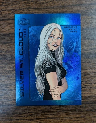 2025 Skybox Batman Metal Universe #63 Silver St Cloud Blue Precious Gems PMG /50 - Image 1 of 2