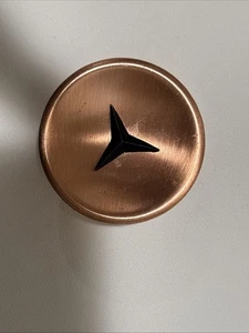 Antique Vintage Mid-Century Atomic Star Cabinet Closet Door Handle 2" Copper - Picture 1 of 5