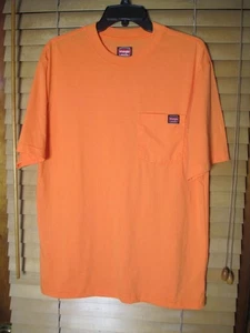 Wrangler Workwear Herren T-Shirt M (38-40) orange Tasche Logo - Bild 1 von 4