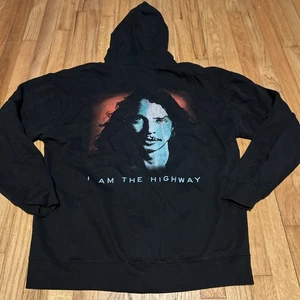 Felpa con cappuccio Chris Cornell I Am The Highway Black Crew XL full zip Soundgarden posteriore - Foto 1 di 5