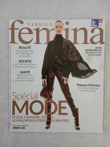 FEMINA N°1172 16/9/2024 THOMAS DUTRONC - JEAN LOUIS AUBERT - MODE BEAUTE DECO - Imagen 1 de 3