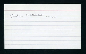Tarjeta 3x5 firmada por Thelma Mothershed-Wair miembro de DEC famosa Little Rock Nine E28268 - Imagen 1 de 1