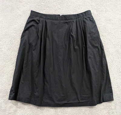 Falda Lands End para mujer azul marino línea A talla 16 cremallera modesta bolsillos midi forrada Foto 1 de 4