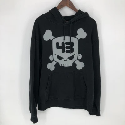 Sudadera con capucha gráfica Hoonigan Skull Crossbones 43 negra para hombre - Imagen 1 de 4