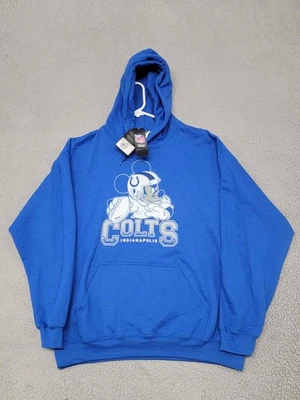 Sudadera con Capucha Indianapolis Colts Para Hombre Grande Azul Mickey Mouse NFL Fútbol Foto 1 de 4