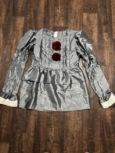 Clown It Pennywise Stephen King Cosplay Halloween Top Tunika Kleid Kostüm Mädchen - Bild 1 von 8
