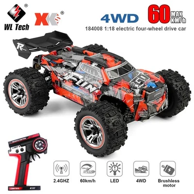 Coche de radiocontrol WLtoys XK 184008 1/18 60 KM/H 4x4 control remoto sin escobillas Monster Truck Foto 1 de 4