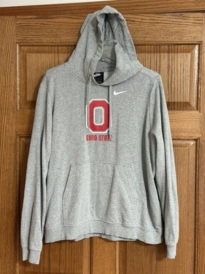 Sudadera con capucha Nike Ohio State Buckeyes Block O talla XL gris con bolsillo calentador de manos Foto 1 de 4