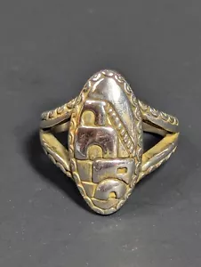 Carolyn Pollack Relios Pueblo House Scenic View 925 Sterling Silver Ring Sz 7.25 - Picture 1 of 21