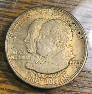 1923-S Monroe Commemorative 50c. Pretty Original Very Choice Uncirculated CHN - Picture 1 of 2